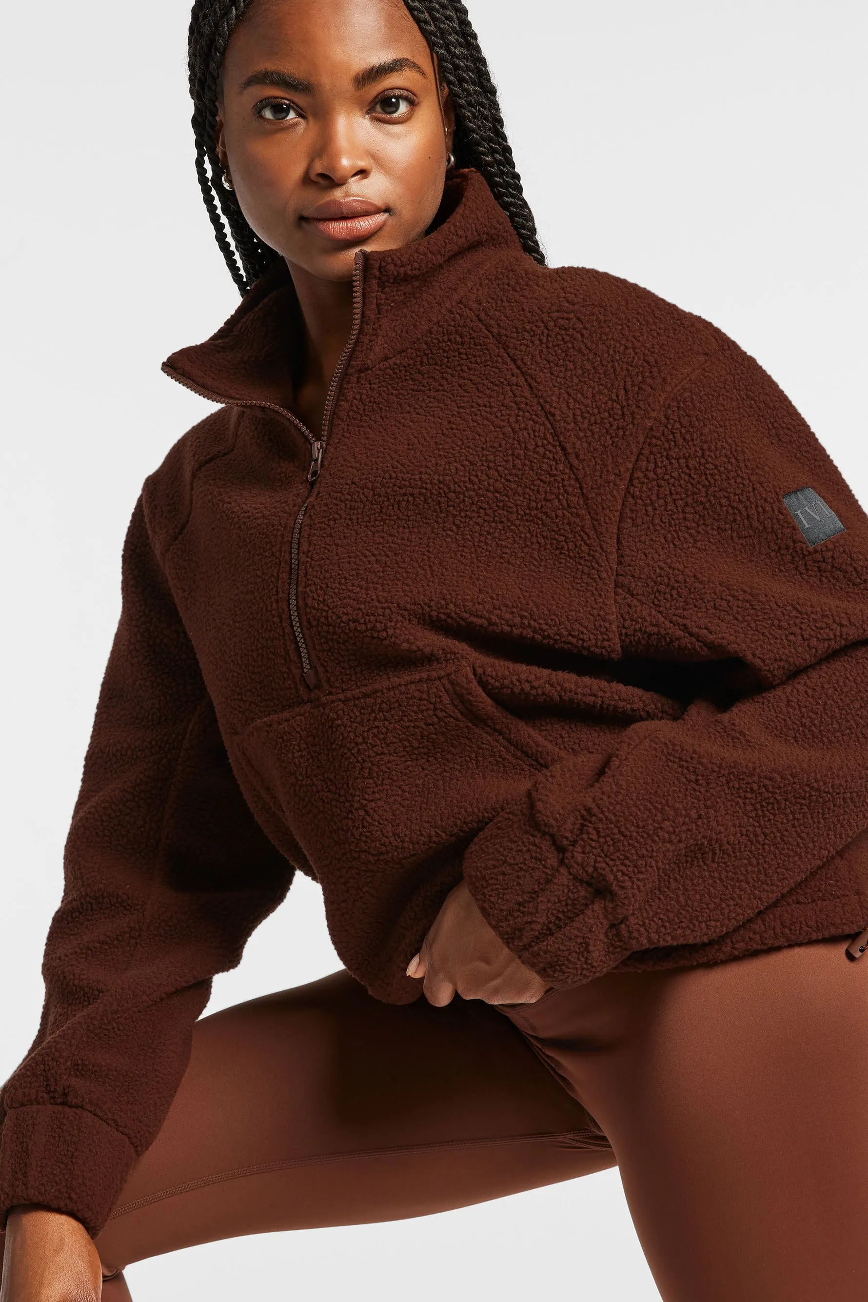 Sherpa Pullover - Downtown Brown