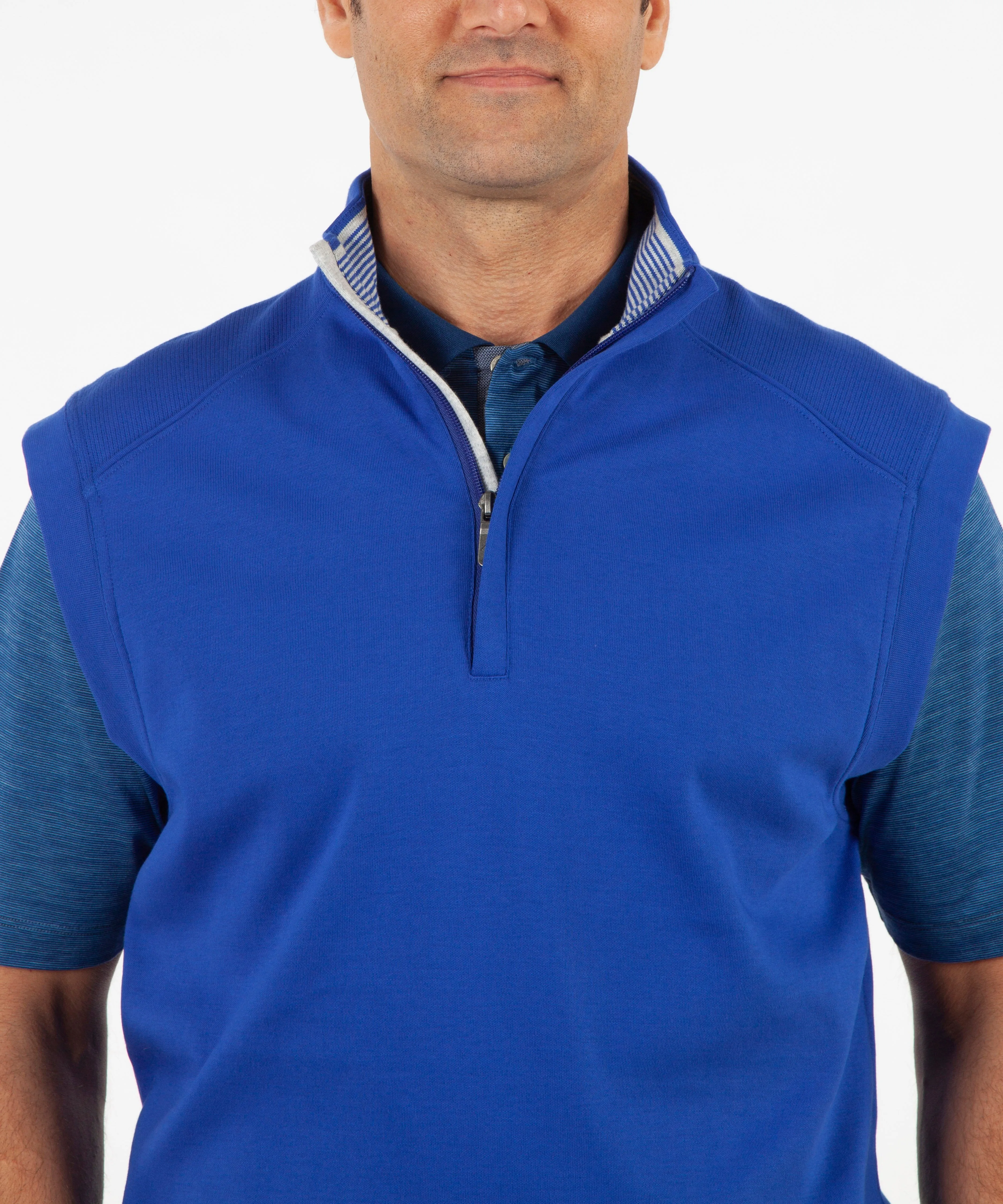 Signature Leaderboard Pima Cotton Quarter-Zip Vest