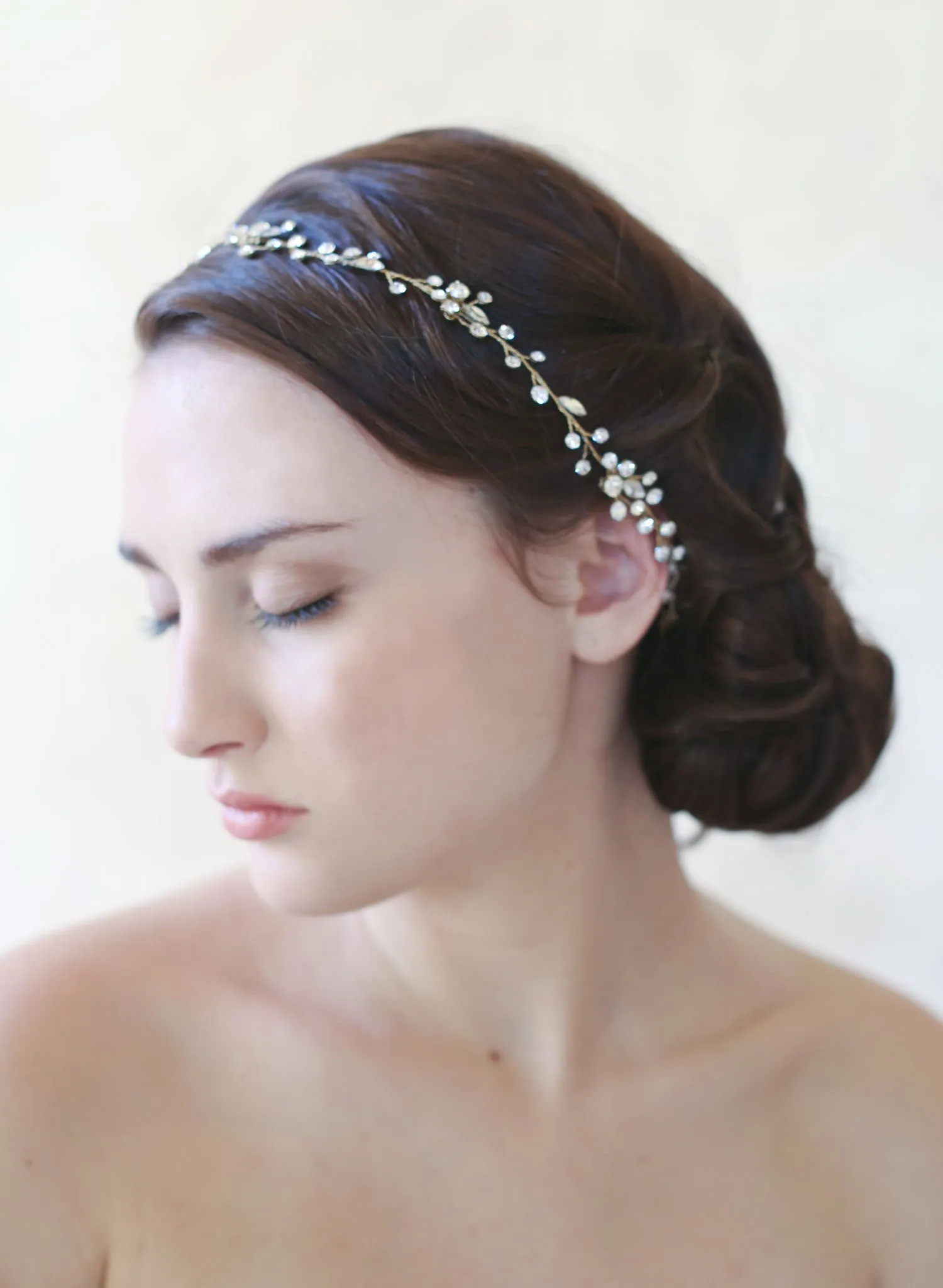 Simple crystal hair vine - Style #545