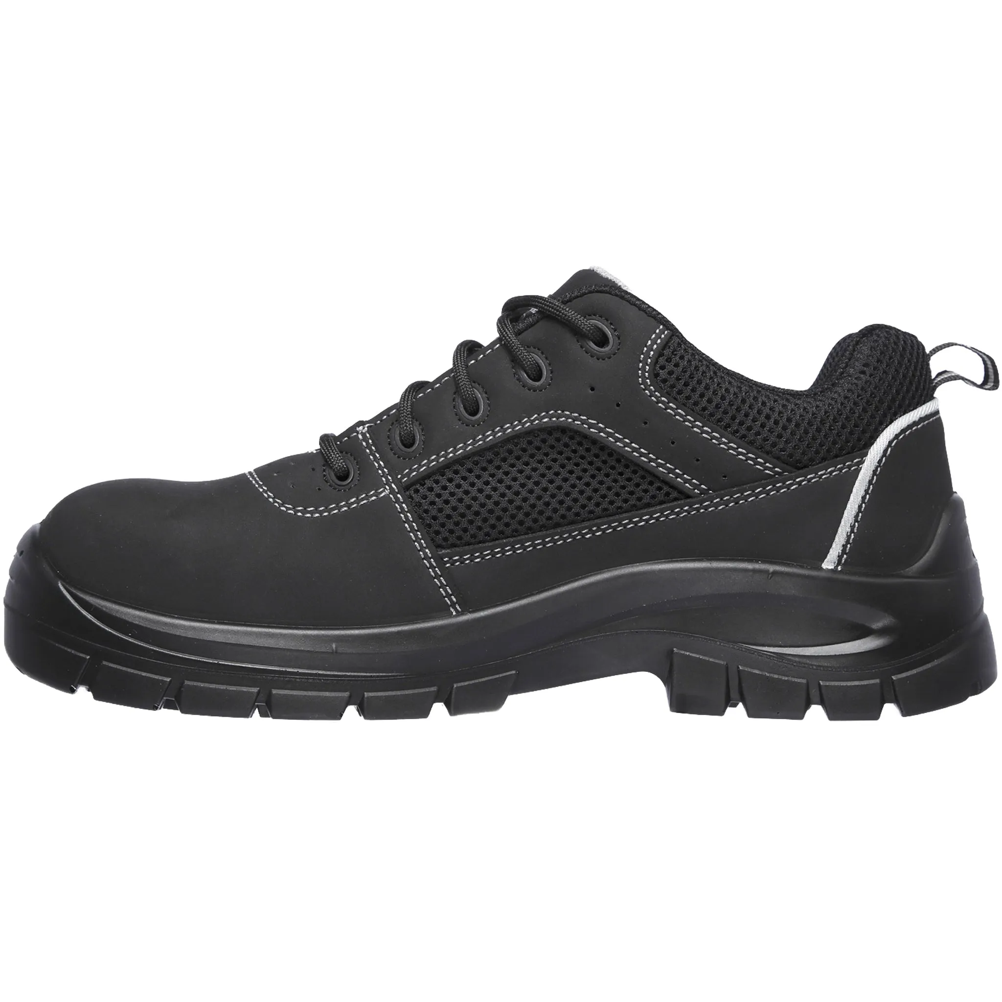 Skechers Men's 200001 Trophus Black Safety Steel Toe Work Shoes