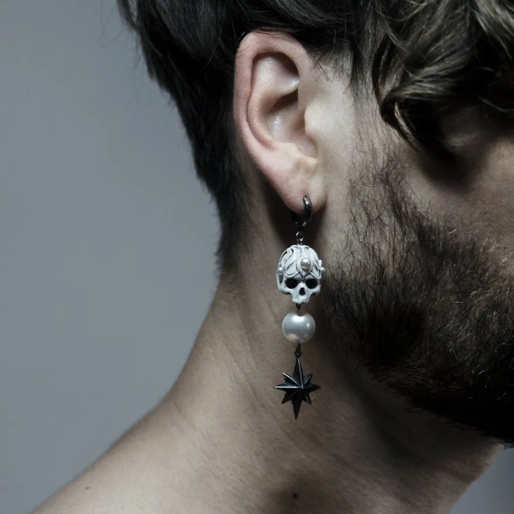 Skull & Star earring