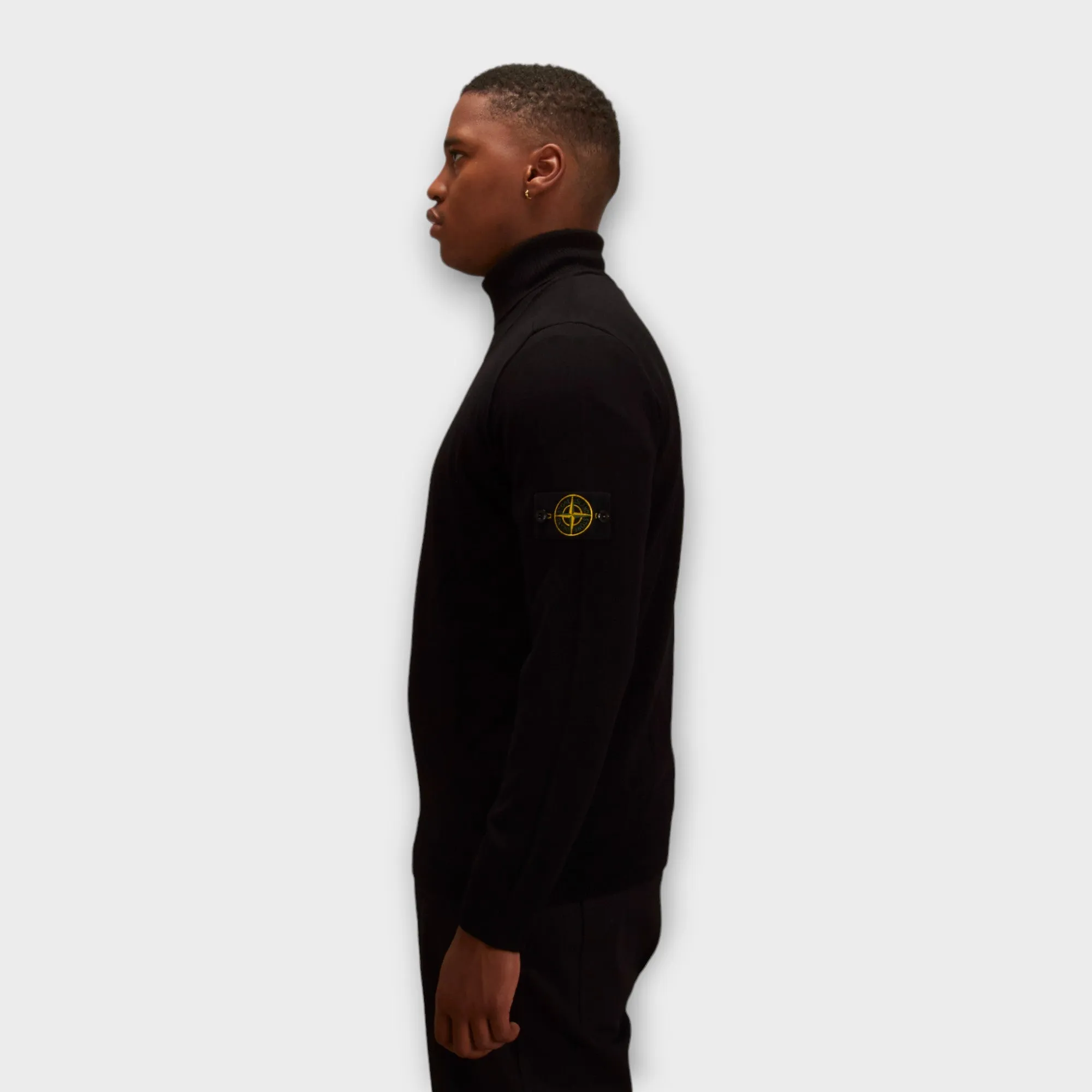 Stone Island 525C4 Strik Turtleneck I Sort