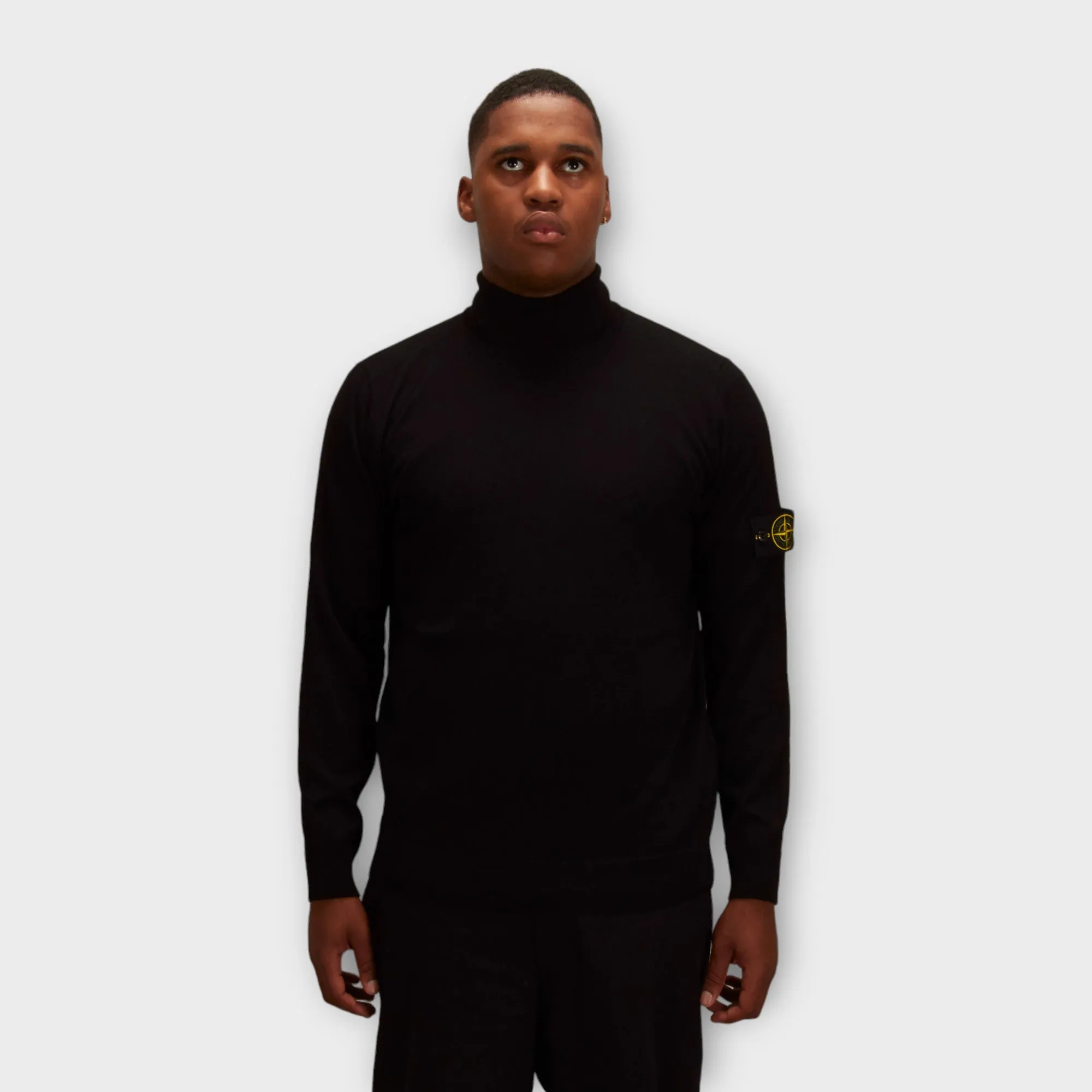 Stone Island 525C4 Strik Turtleneck I Sort