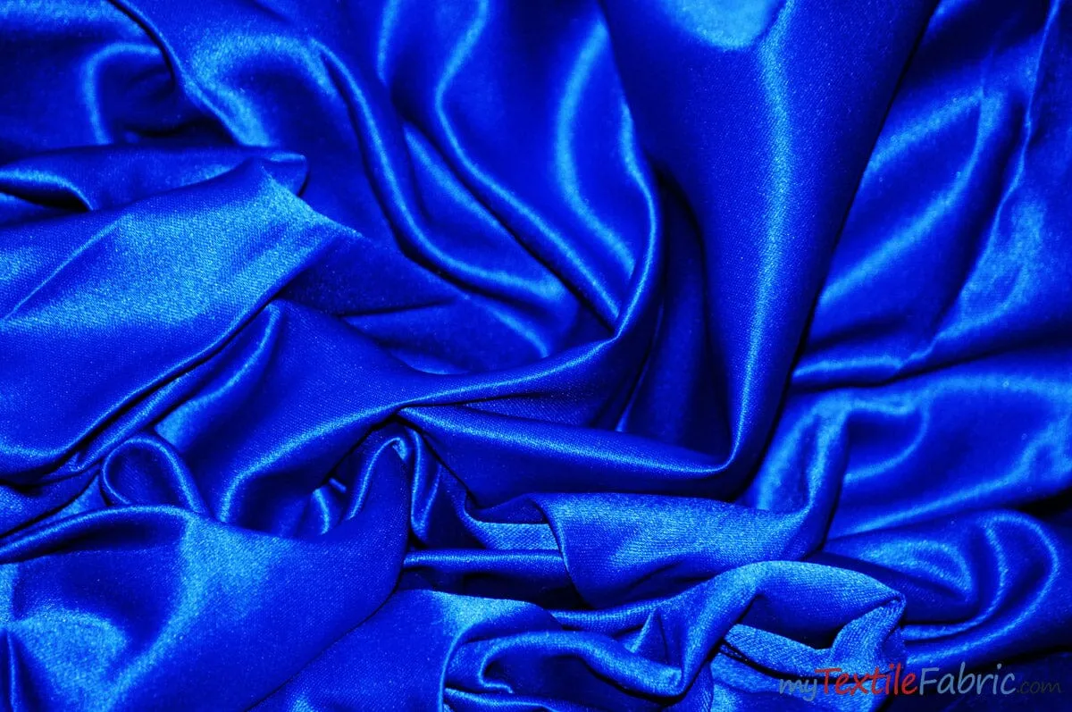 Stretch Matte Satin Peau de Soie Fabric | 60" Wide | Stretch Duchess Satin | Stretch Dull Lamour Satin for Bridal, Wedding, Costumes, Bridesmaid Dress