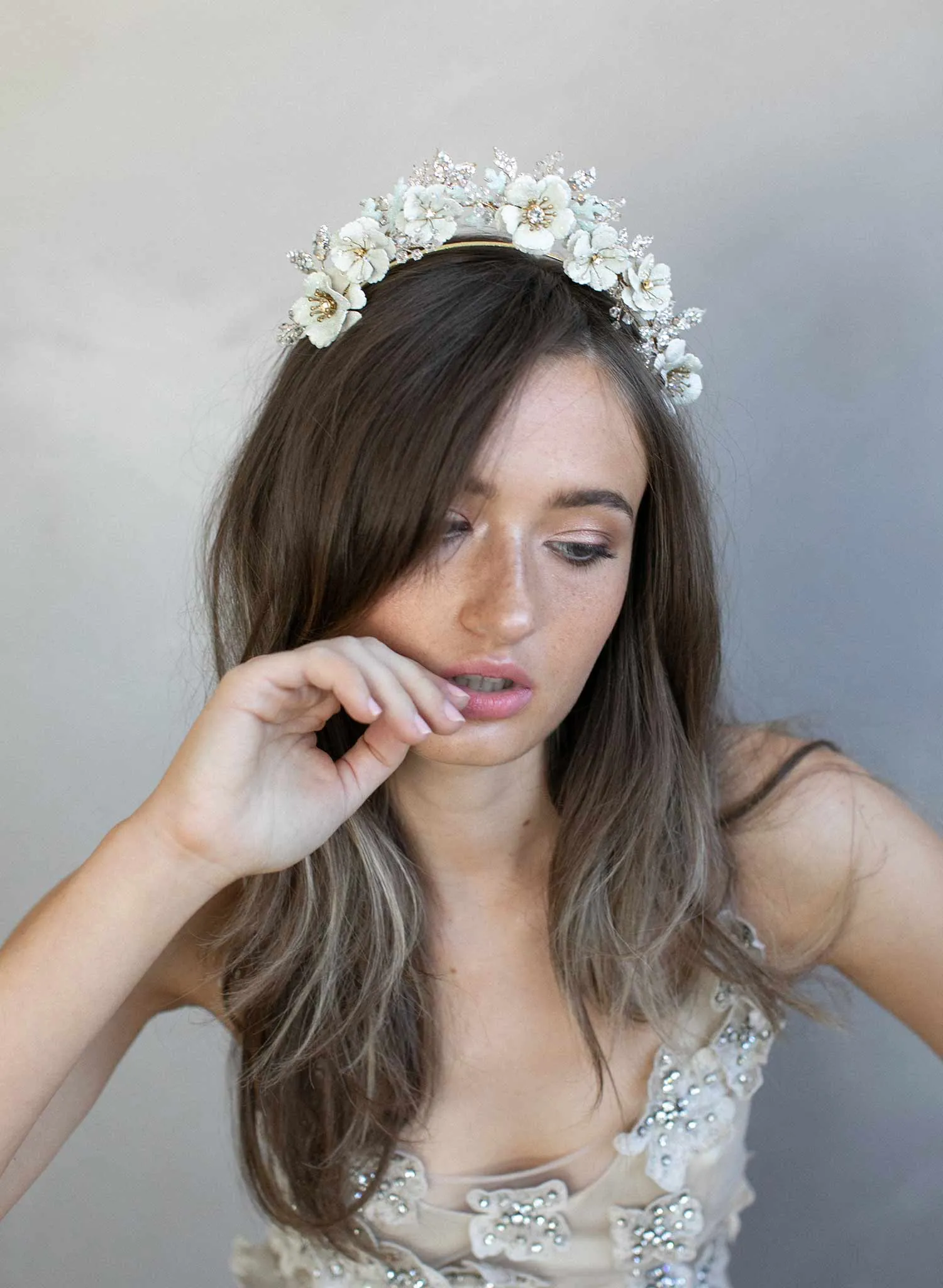 Sugared flowers dream tiara - Style #914