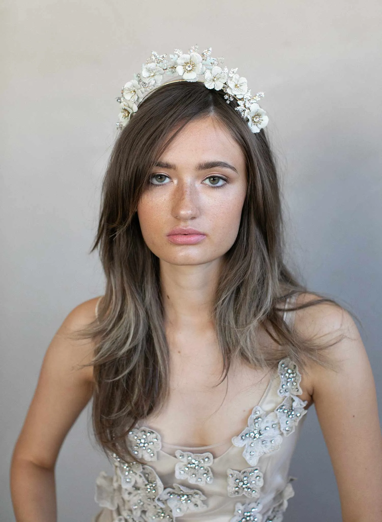 Sugared flowers dream tiara - Style #914