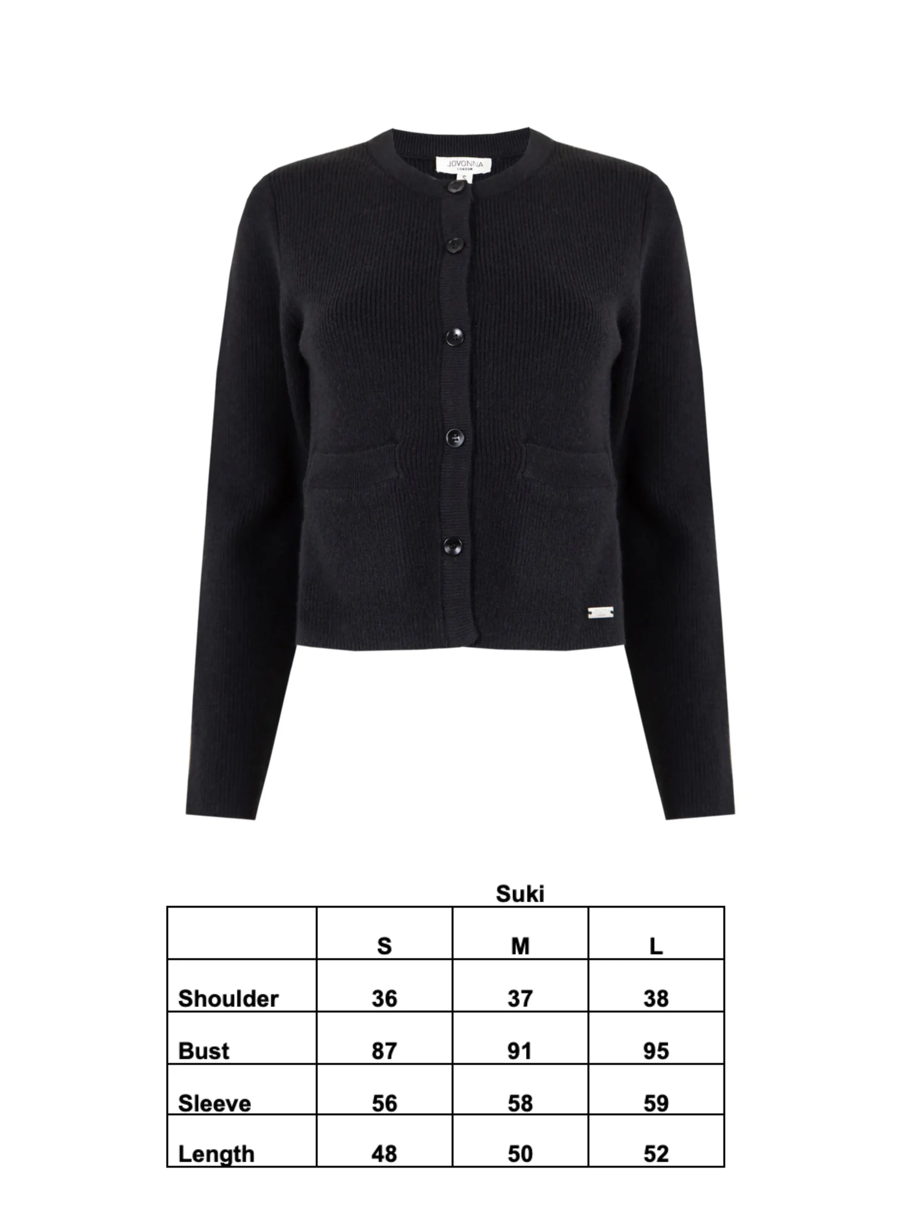 SUKI CARDIGAN BLACK