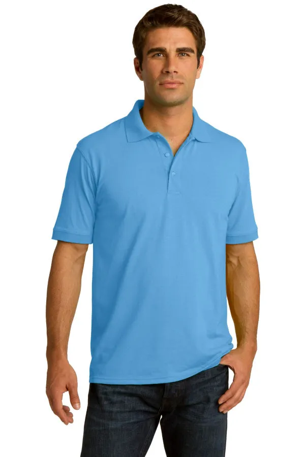 Team Elmer's Embroidered Mens Core Blend Jersey Knit Polo