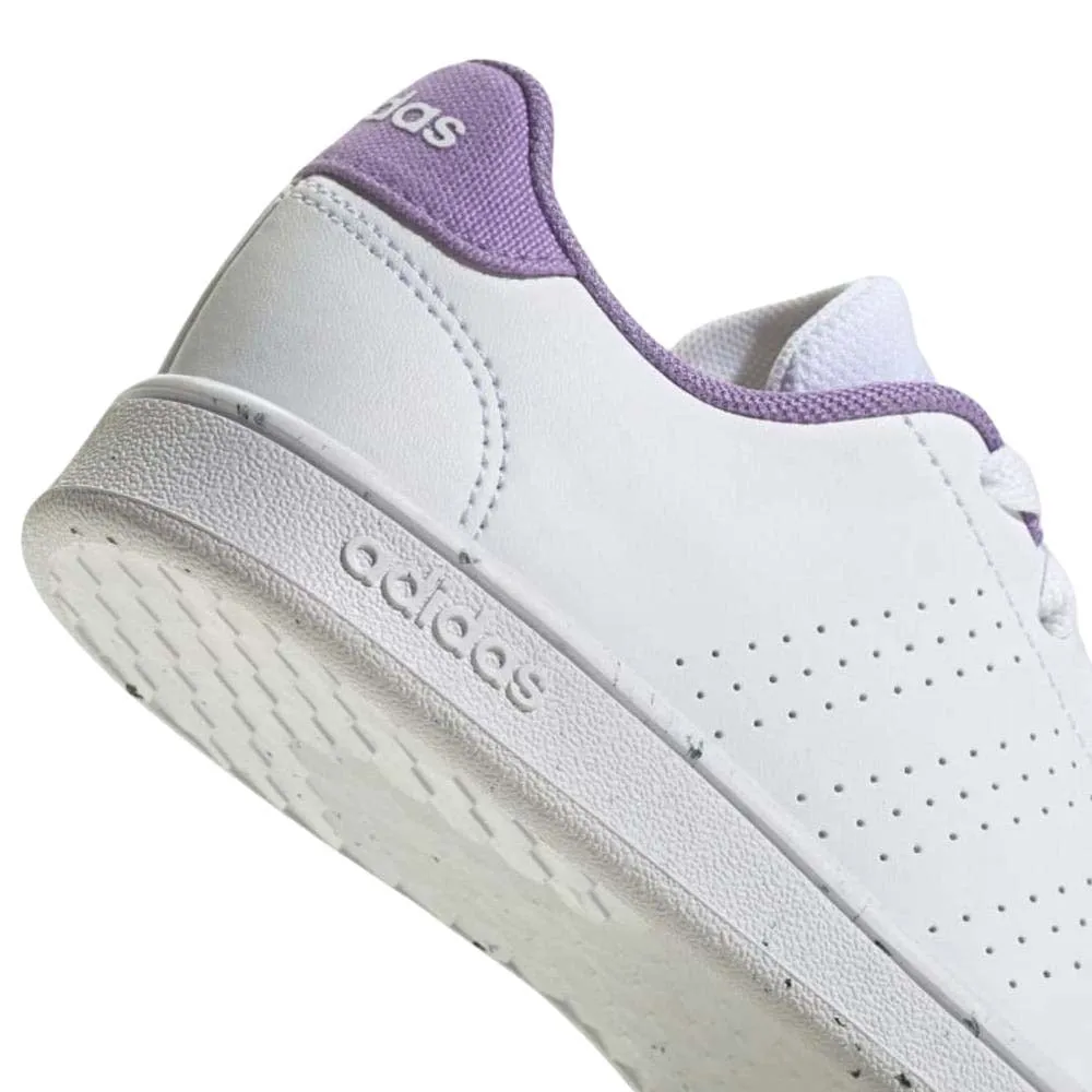 Tenis Adidas Niño Advantage K Blanco Morado