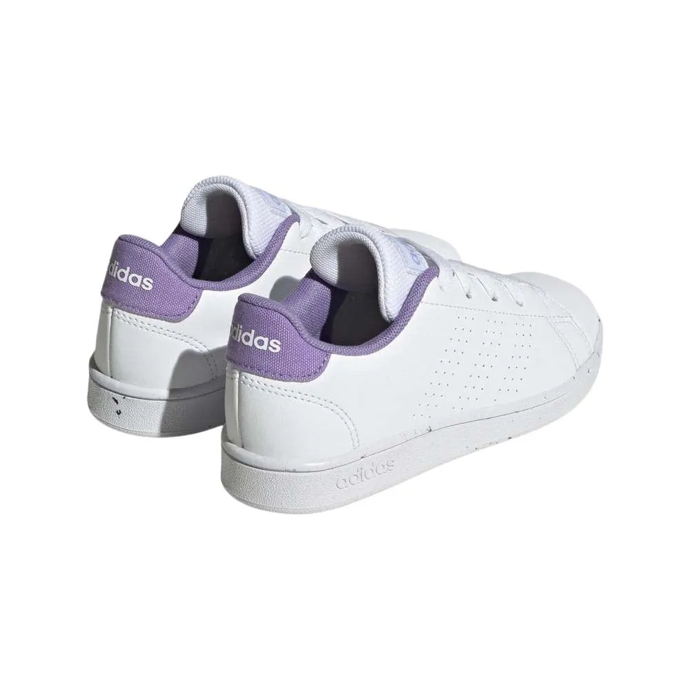 Tenis Adidas Niño Advantage K Blanco Morado