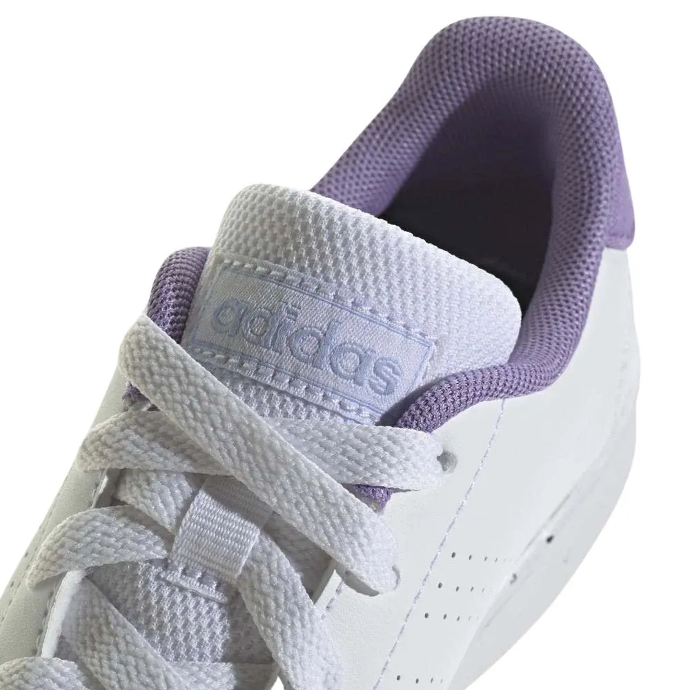 Tenis Adidas Niño Advantage K Blanco Morado