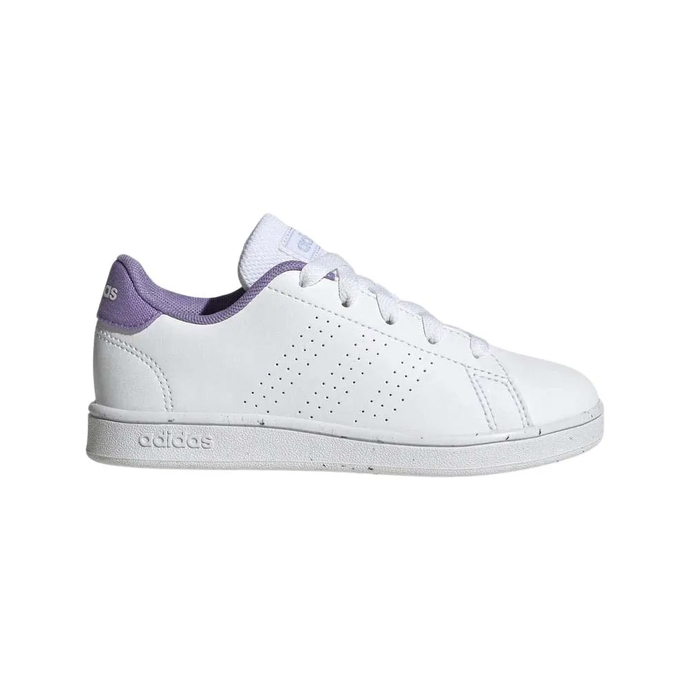 Tenis Adidas Niño Advantage K Blanco Morado