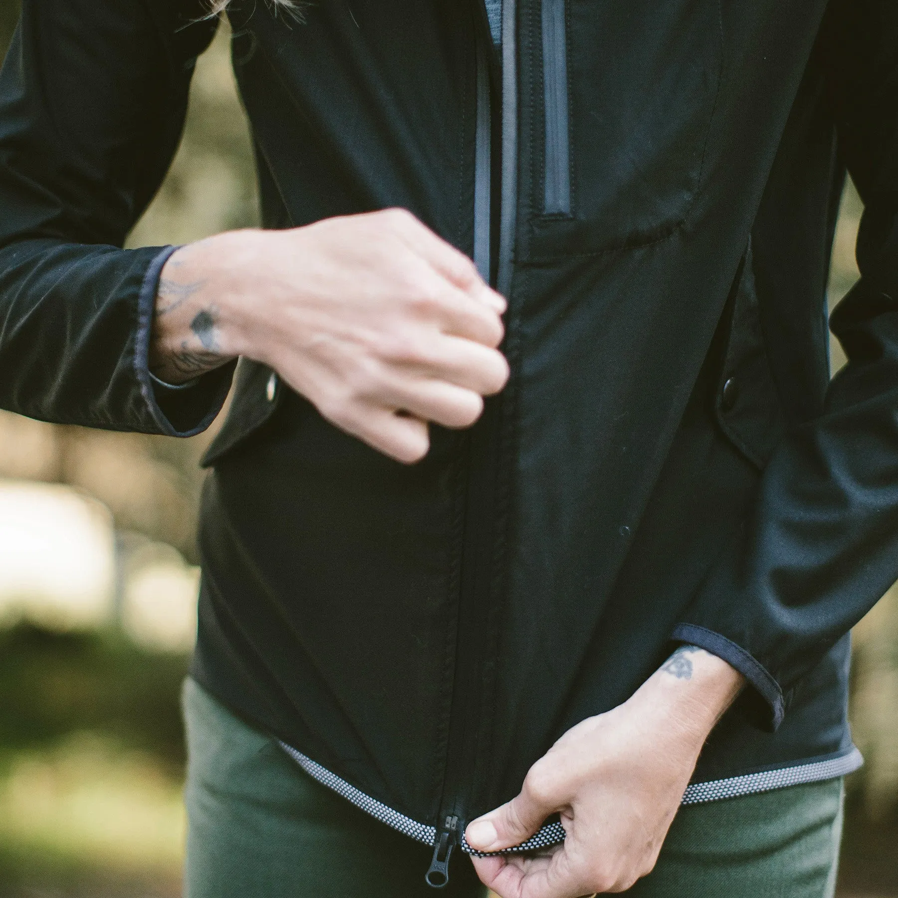 The Civic Jacket in Black MerinoPerform™