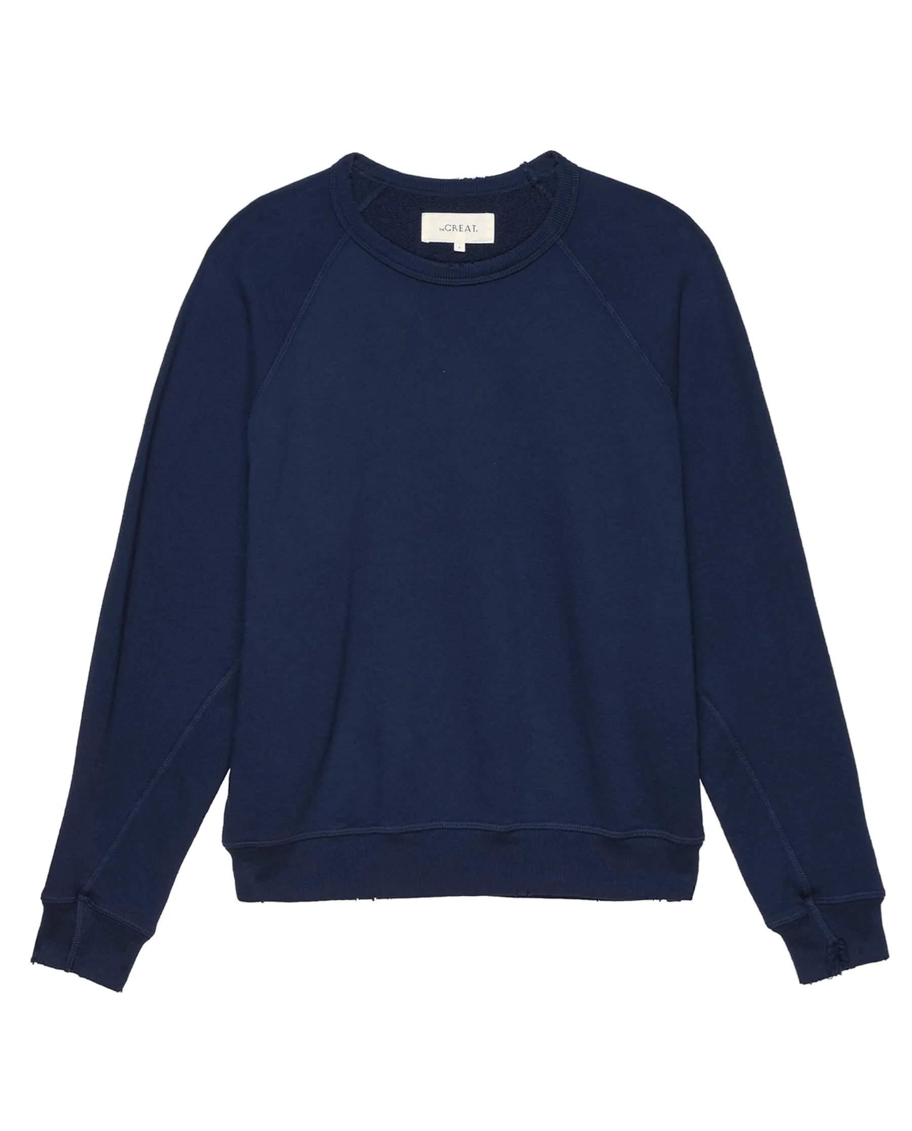 The College Sweatshirt. Solid -- True Navy