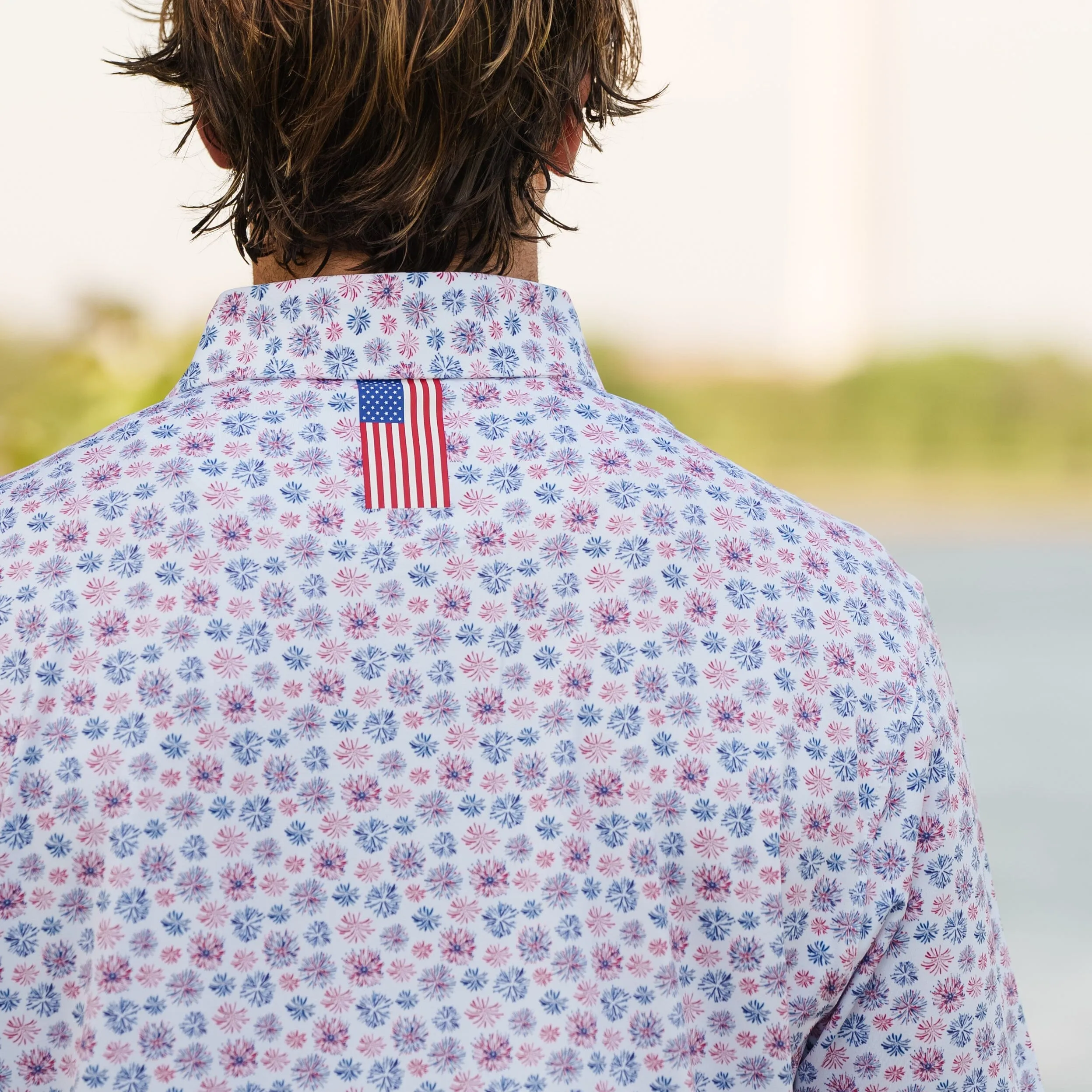 The Firework | Performance Polo | The Firework - White - USA