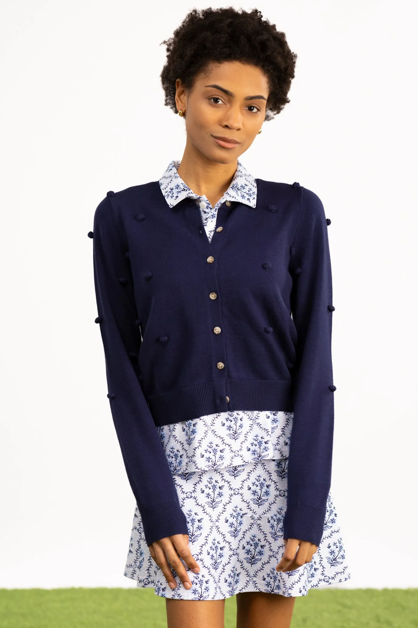 The Juniper Cardigan - Navy