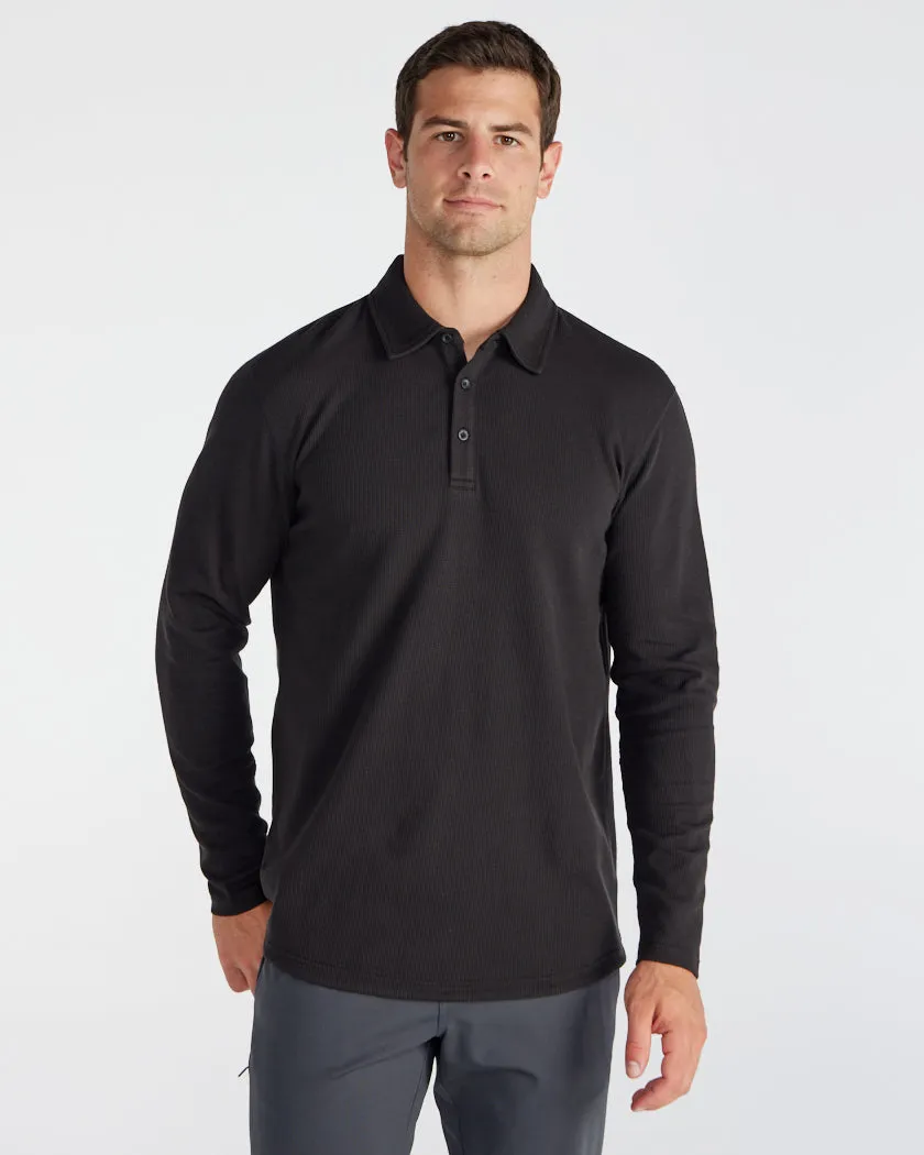 Thermal Long Sleeve Polo