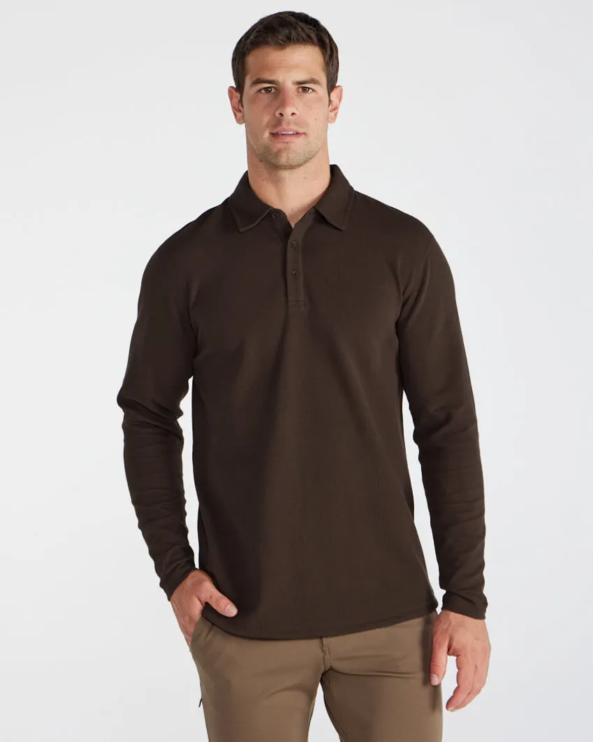 Thermal Long Sleeve Polo