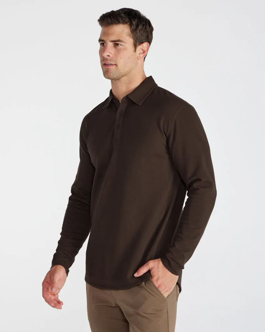 Thermal Long Sleeve Polo