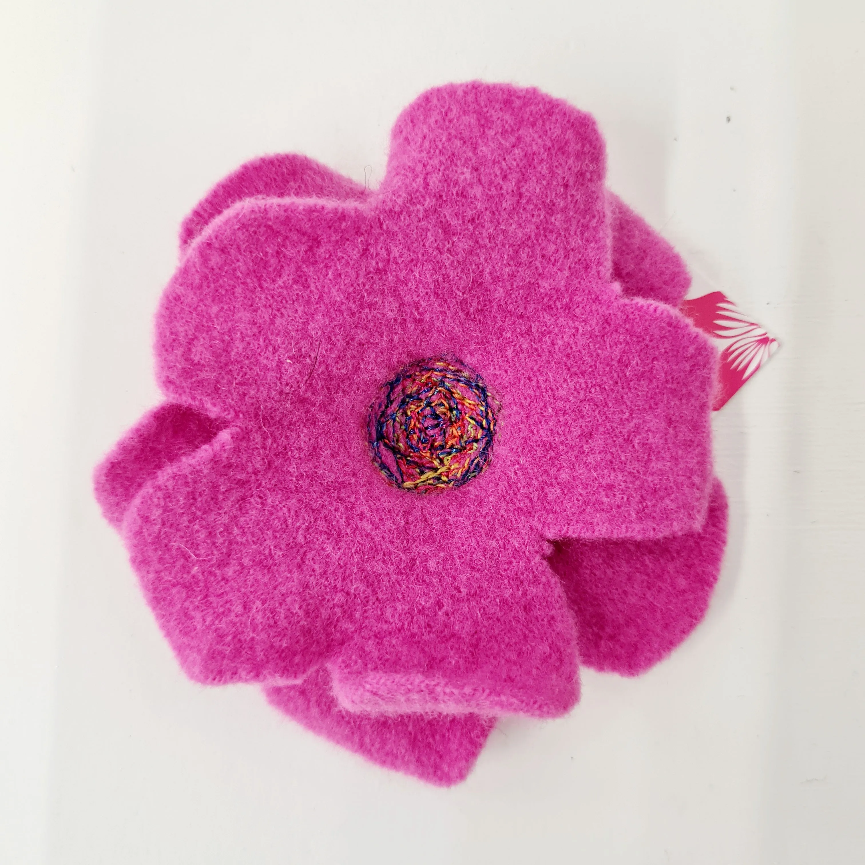 Three Sister's Felted Flower Brooches