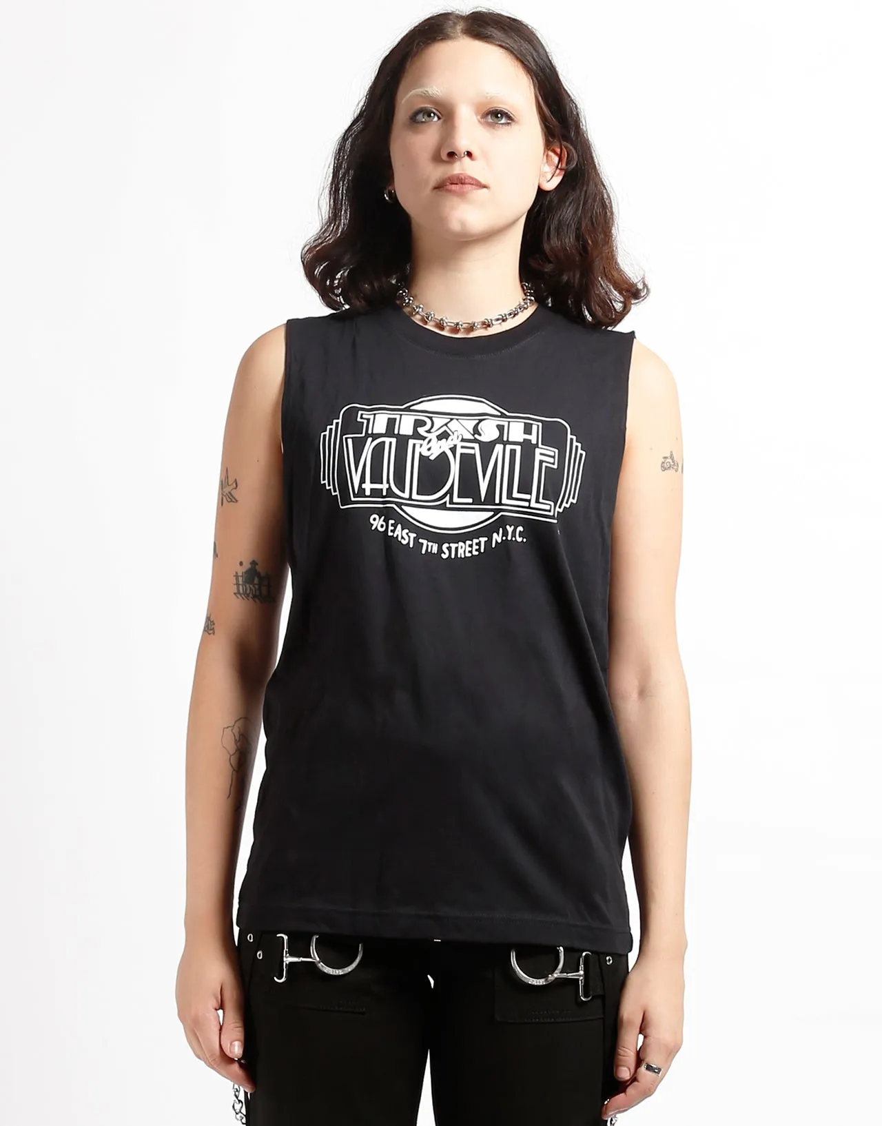 TRASH & VAUDEVILLE ADULT SLEEVELESS T-SHIRT