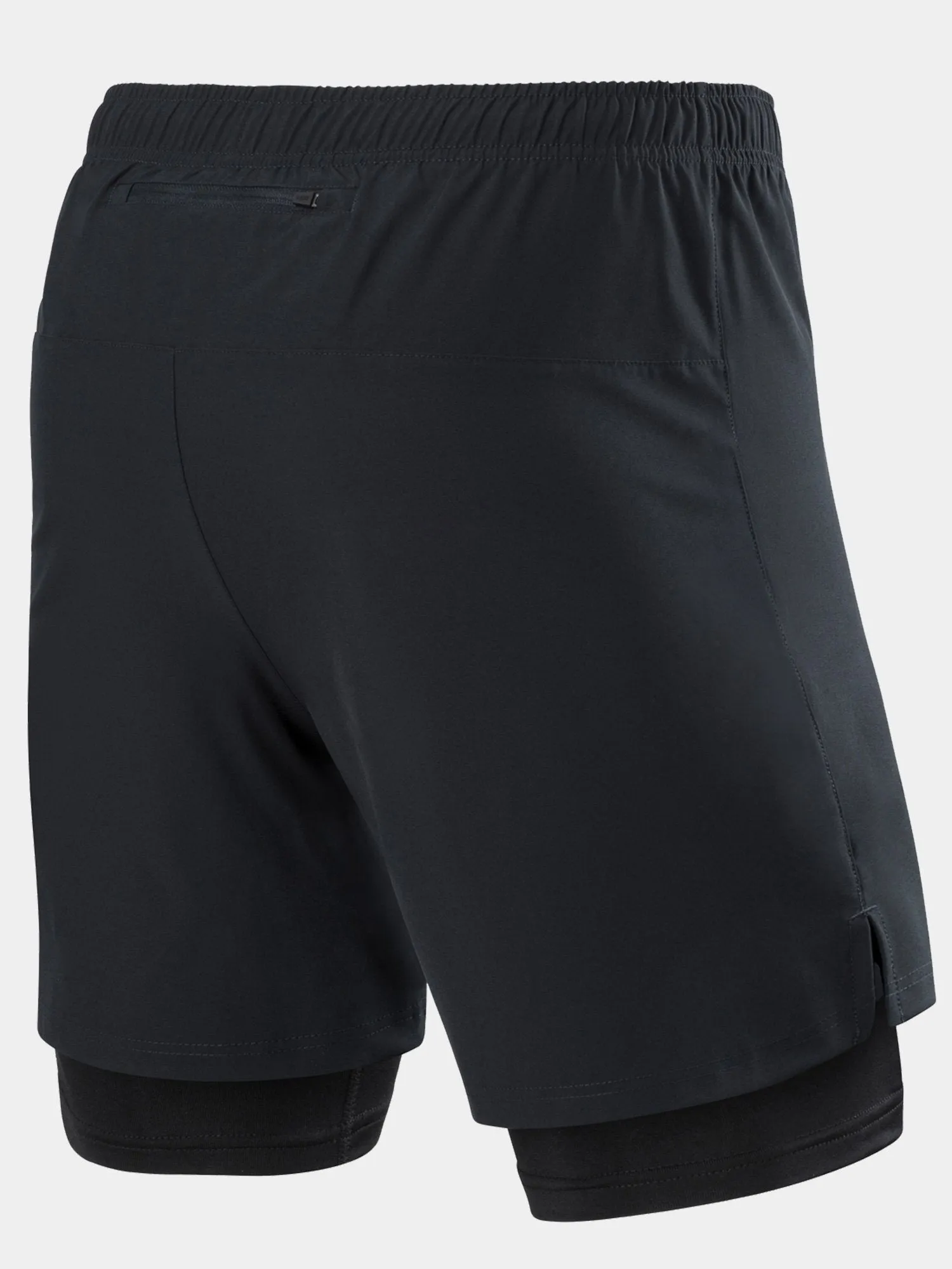 Ultra 2-in-1 Running Short For Men With Back Zip Pocket & Internal Compression Lining