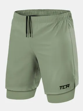 Ultra 2-in-1 Running Short For Men With Back Zip Pocket & Internal Compression Lining