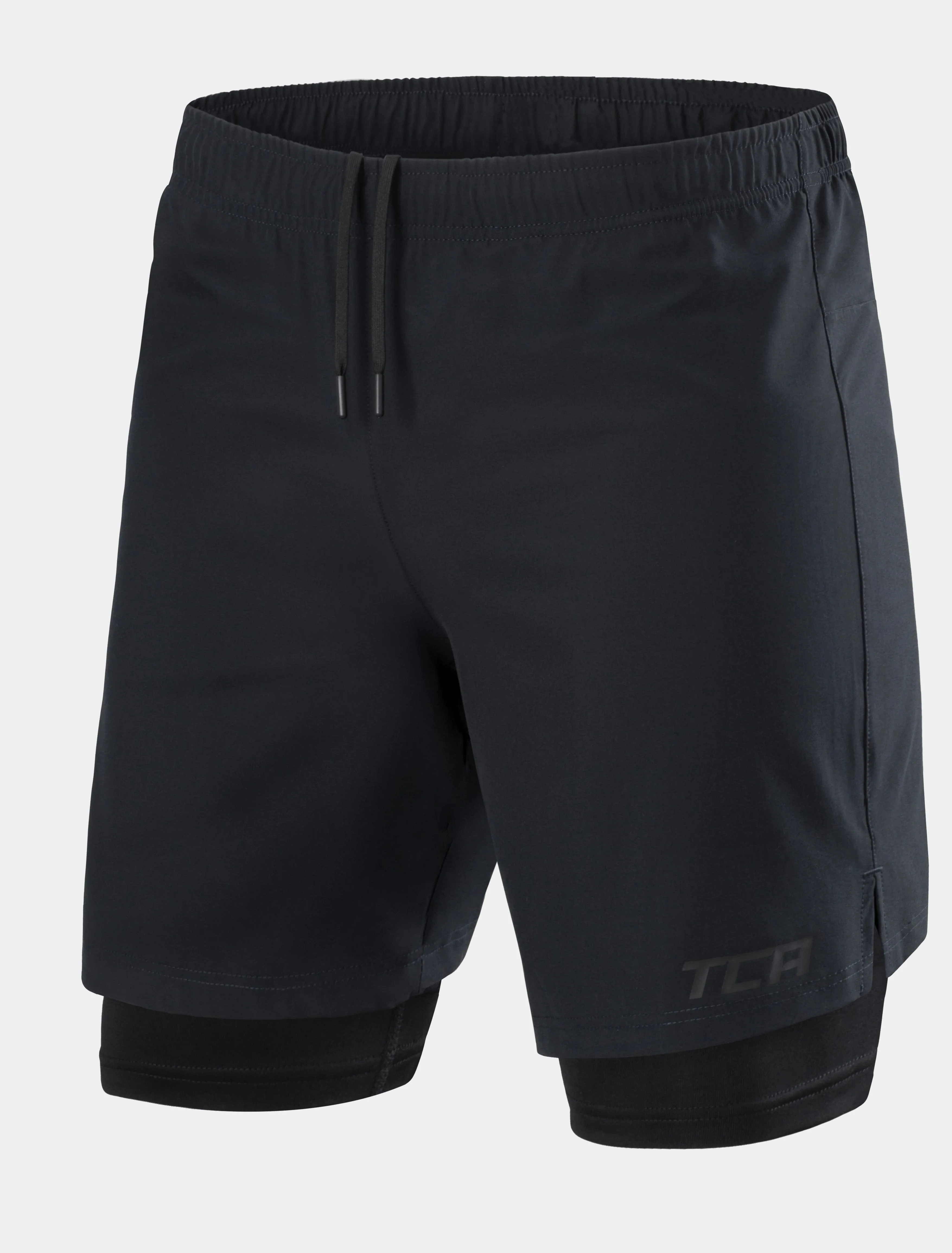 Ultra 2-in-1 Running Short For Men With Back Zip Pocket & Internal Compression Lining