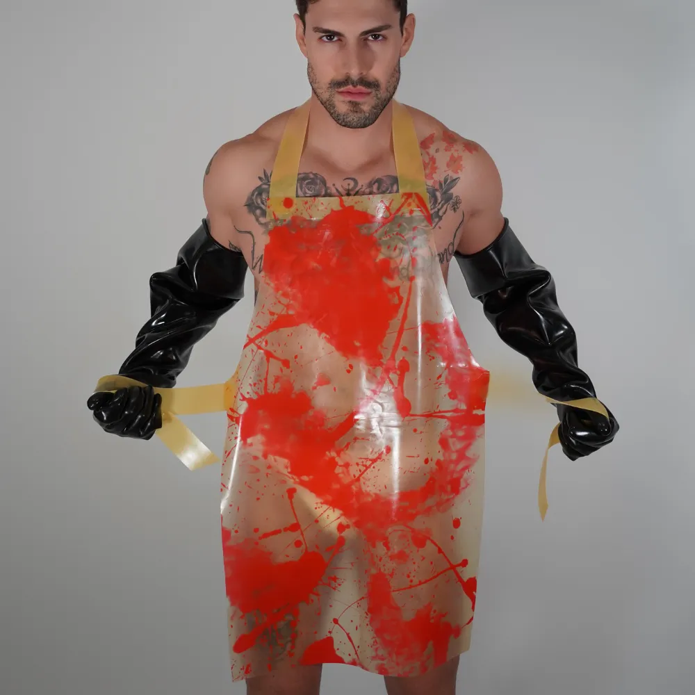 Unisex Blood Splatter Apron READY TO SHIP