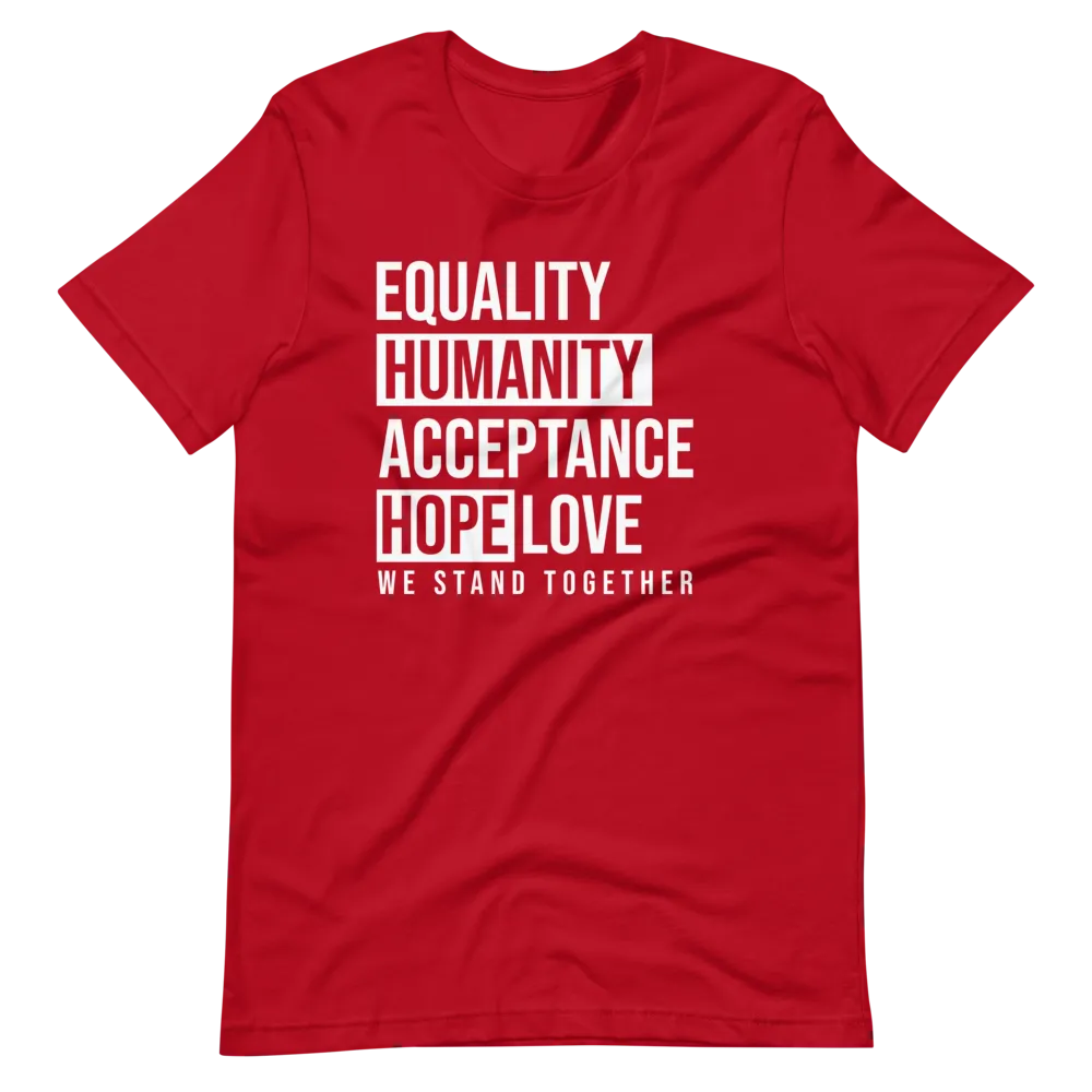 Unisex Equality We Stand Together Short-Sleeve T-Shirt