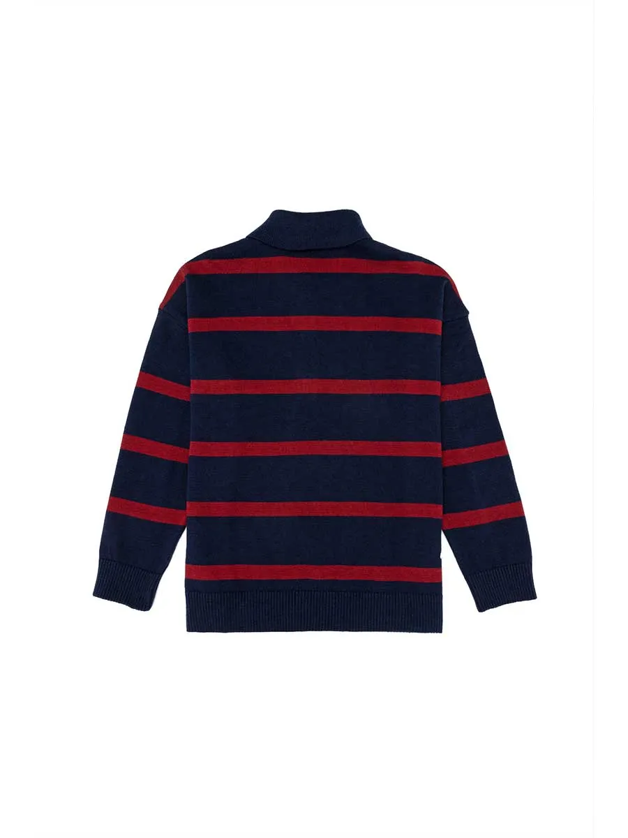 USPA Boys Jumper Round Neck POLO Navy VR033 USPJR336