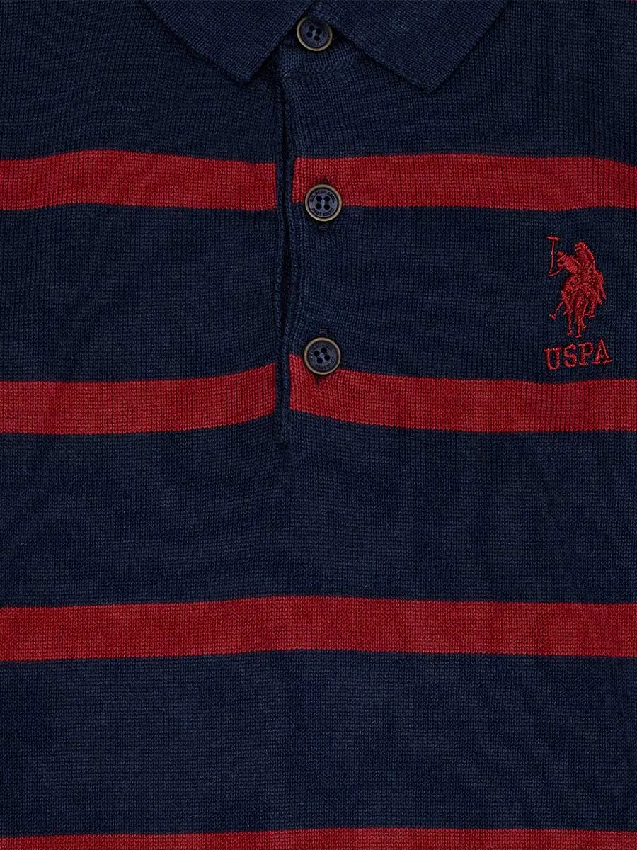 USPA Boys Jumper Round Neck POLO Navy VR033 USPJR336