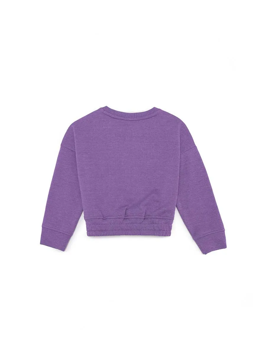 USPA Girls Sweatshirt Lilac VR034 USPSS151