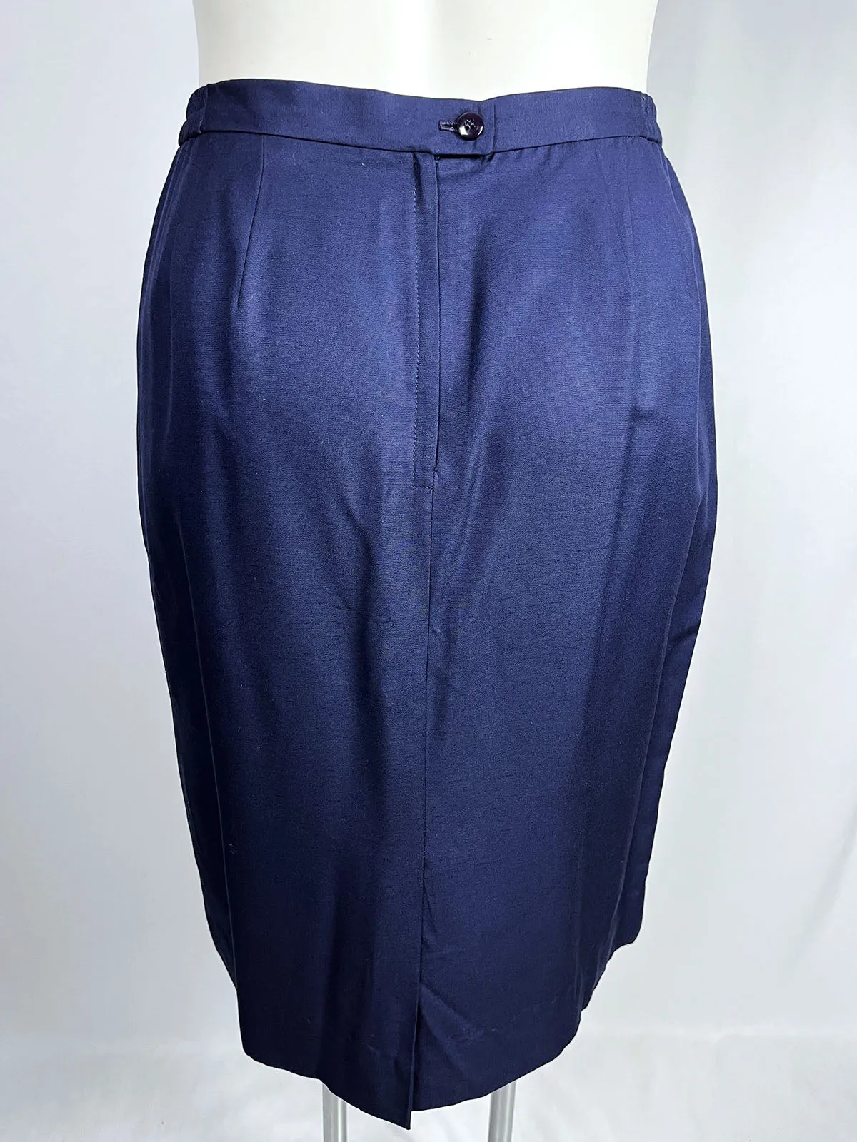 Vintage Saville Size 16 Navy Skirt Suit Set