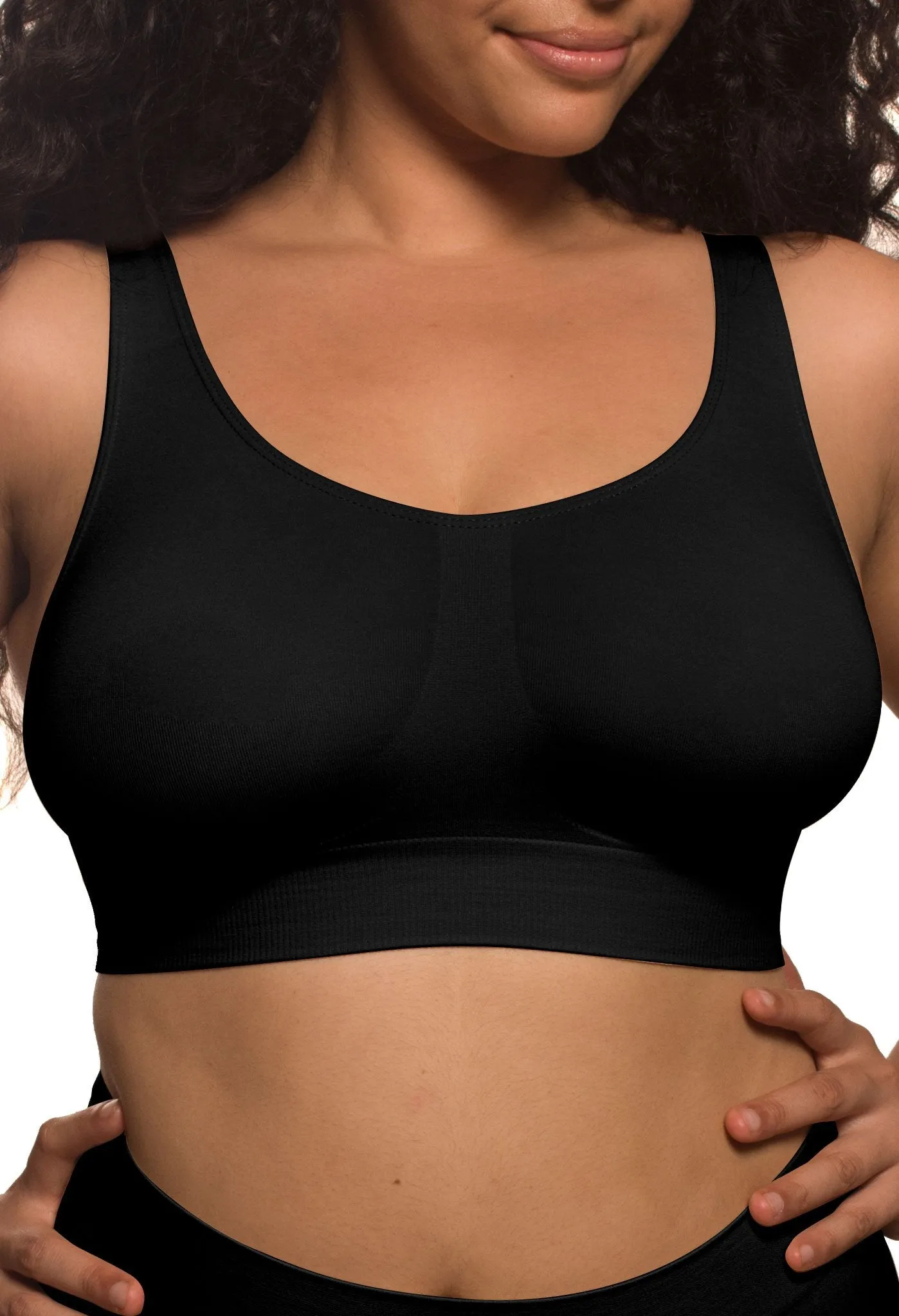 Wire Free High Back Pull On Crop Top