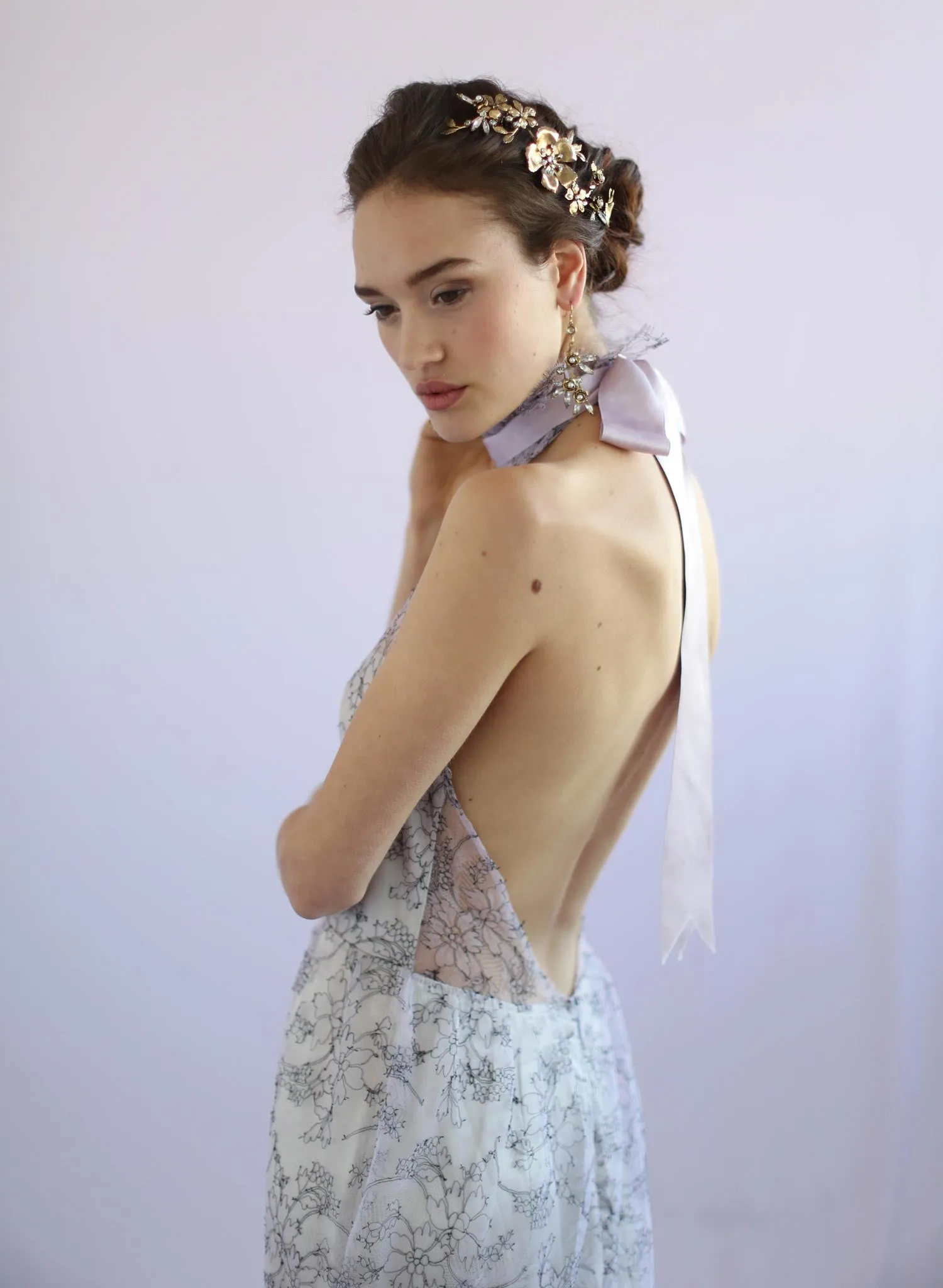 Wisteria - Lace halter gown - Style #TH024