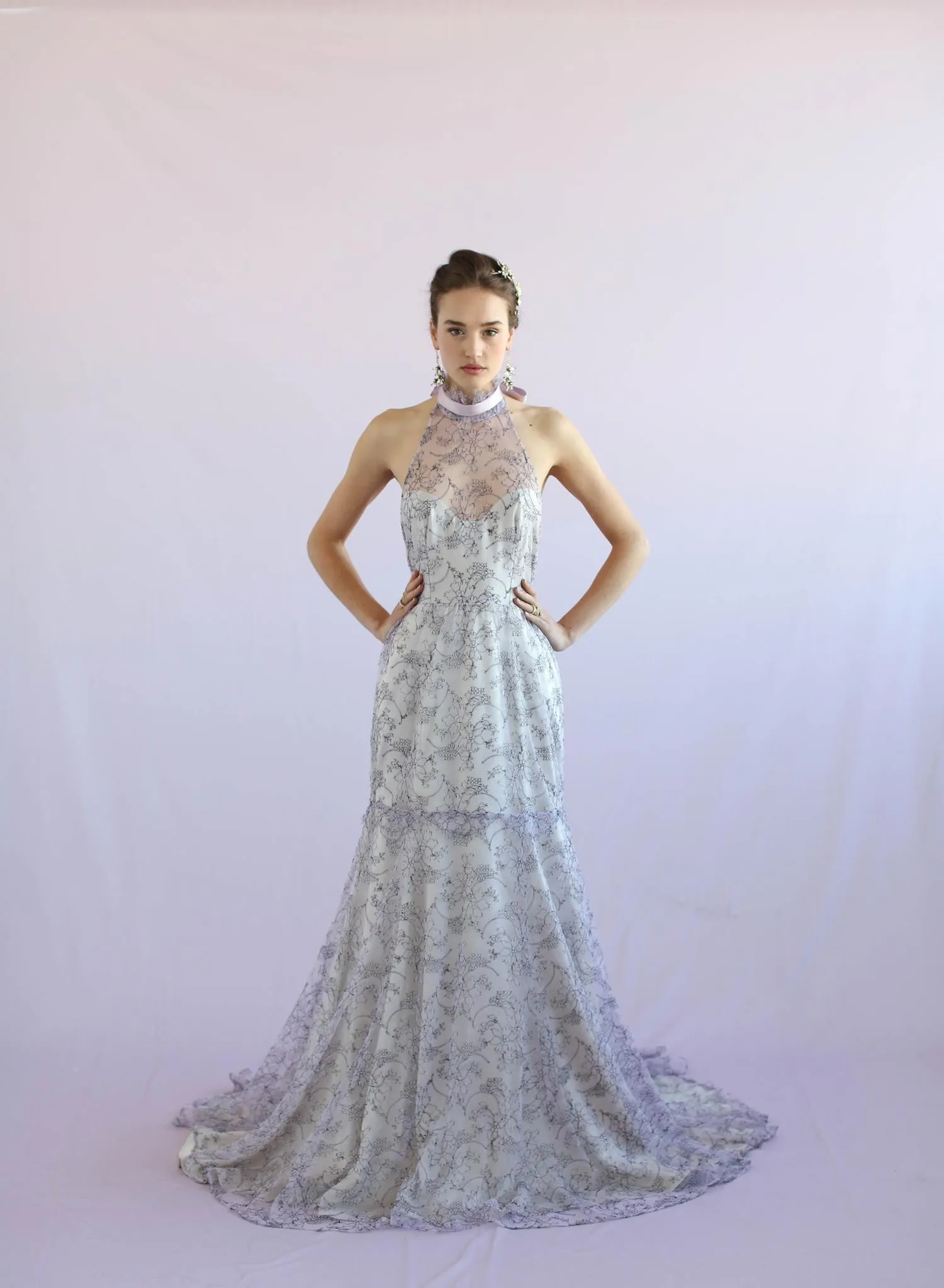 Wisteria - Lace halter gown - Style #TH024