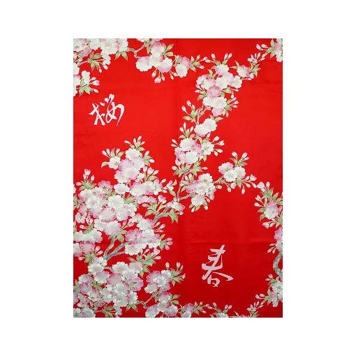 Women's Kimono: Cherry Blossoms in Spring (Polyester)