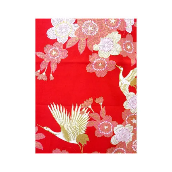 Women's Yukata: Sakura Crane