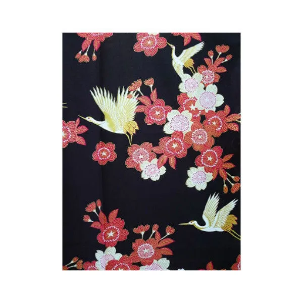 Women's Yukata: Sakura Crane