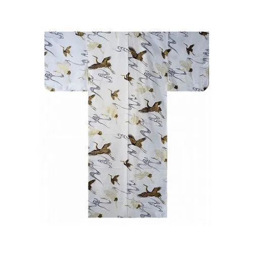 Women's Yukata: White Crane #949 CLEARANCE USA