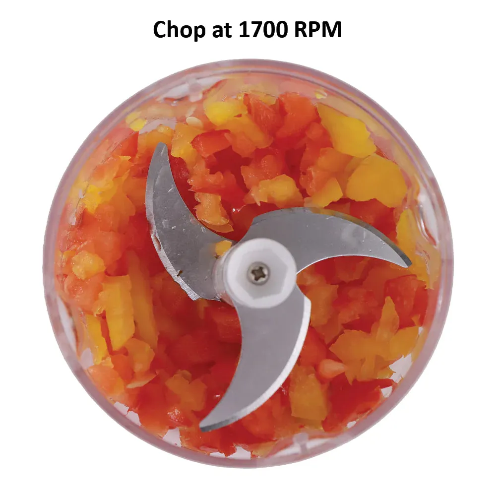 Wonderchef Zippy Cordless Chopper 250 Ml, 1 Year Warranty