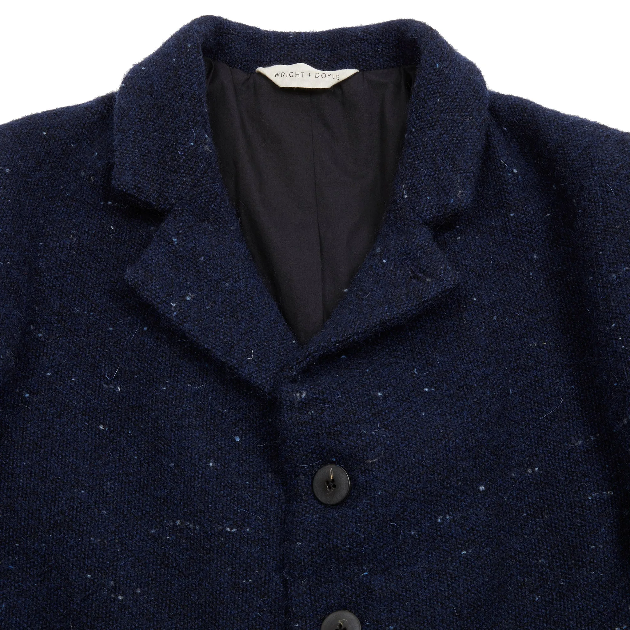 Wright   Doyle Wool Lucien Jacket in Encre Blue