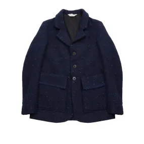 Wright   Doyle Wool Lucien Jacket in Encre Blue