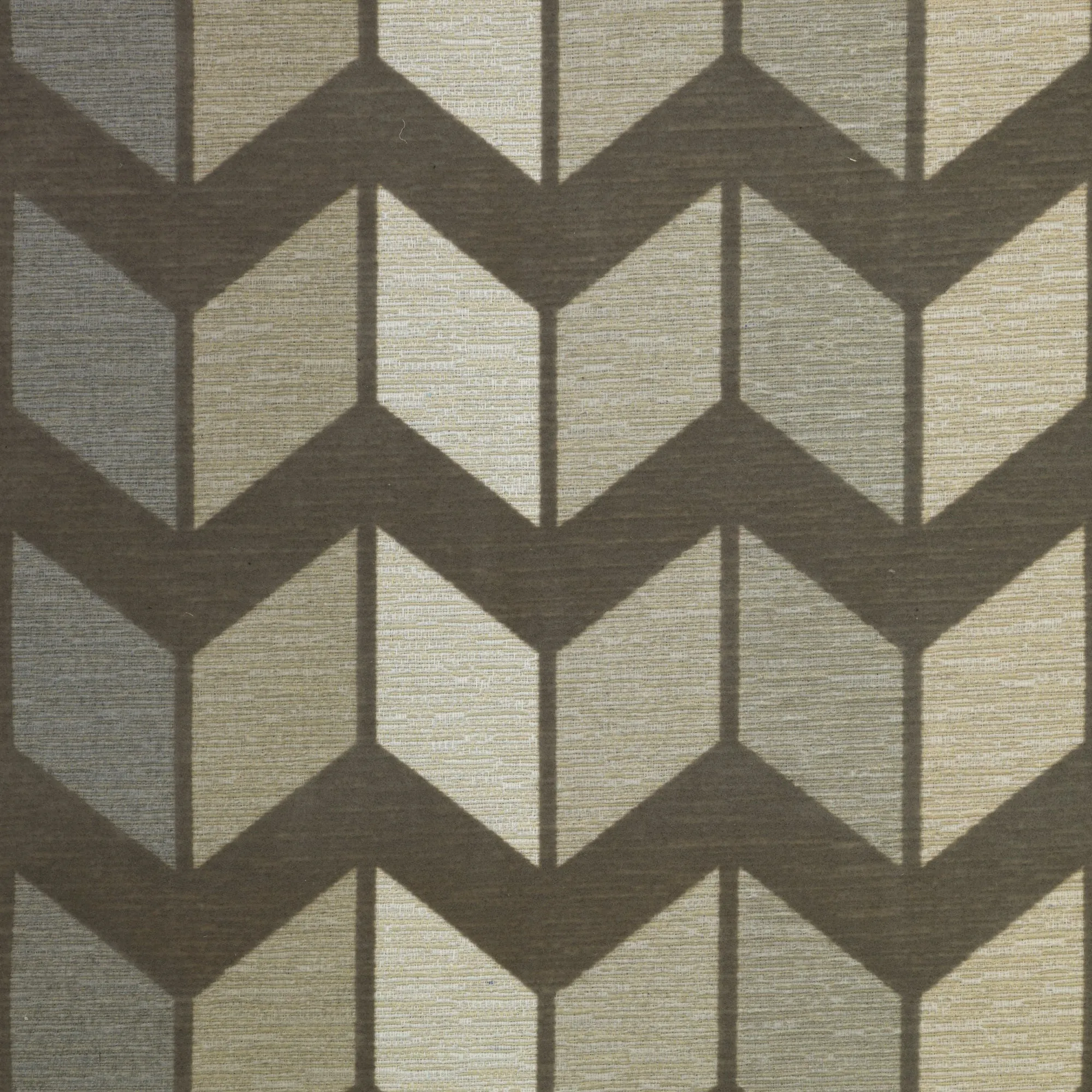 Zeppelin - Chevron Pattern Modern Texture Cotton Blend Upholstery Fabric by the Yard