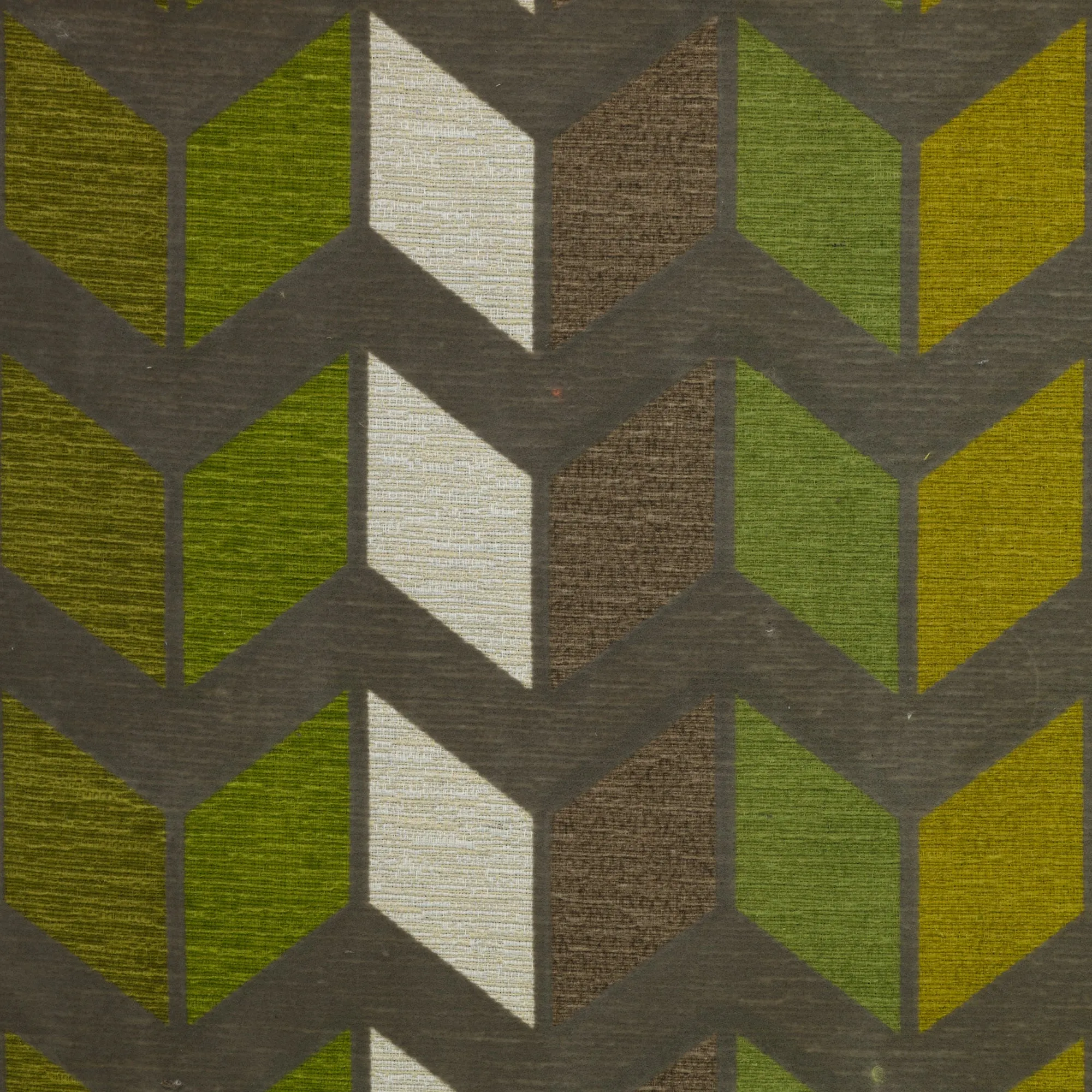 Zeppelin - Chevron Pattern Modern Texture Cotton Blend Upholstery Fabric by the Yard